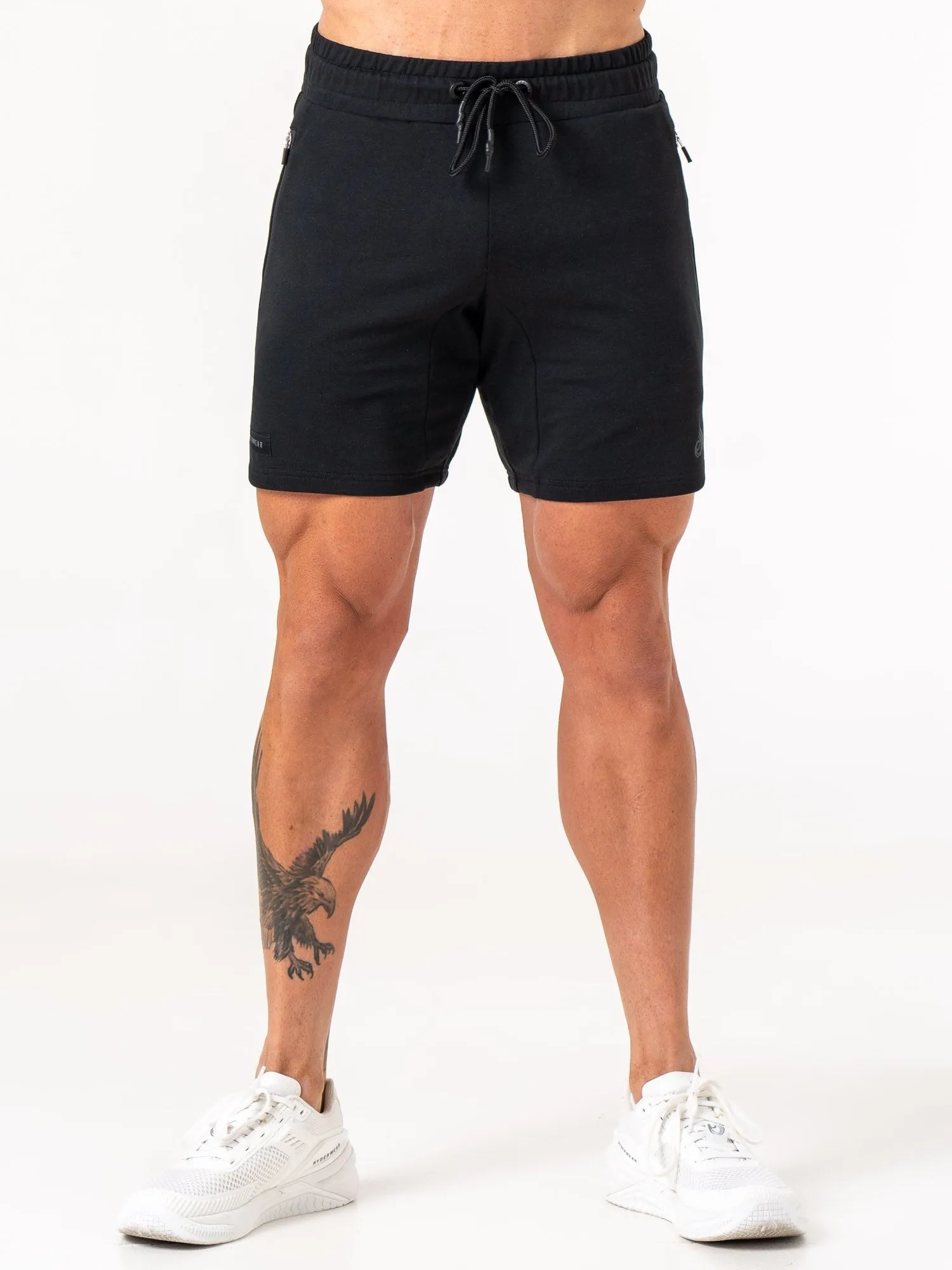 Endurance Track Shorts - Black sweat protection