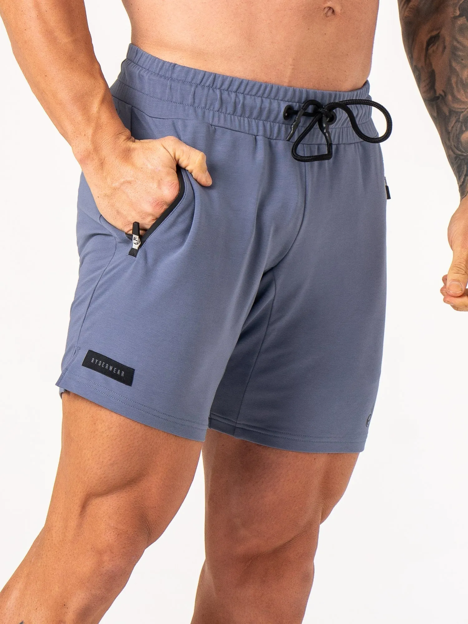 Endurance Track Shorts - Denim Blue urban active