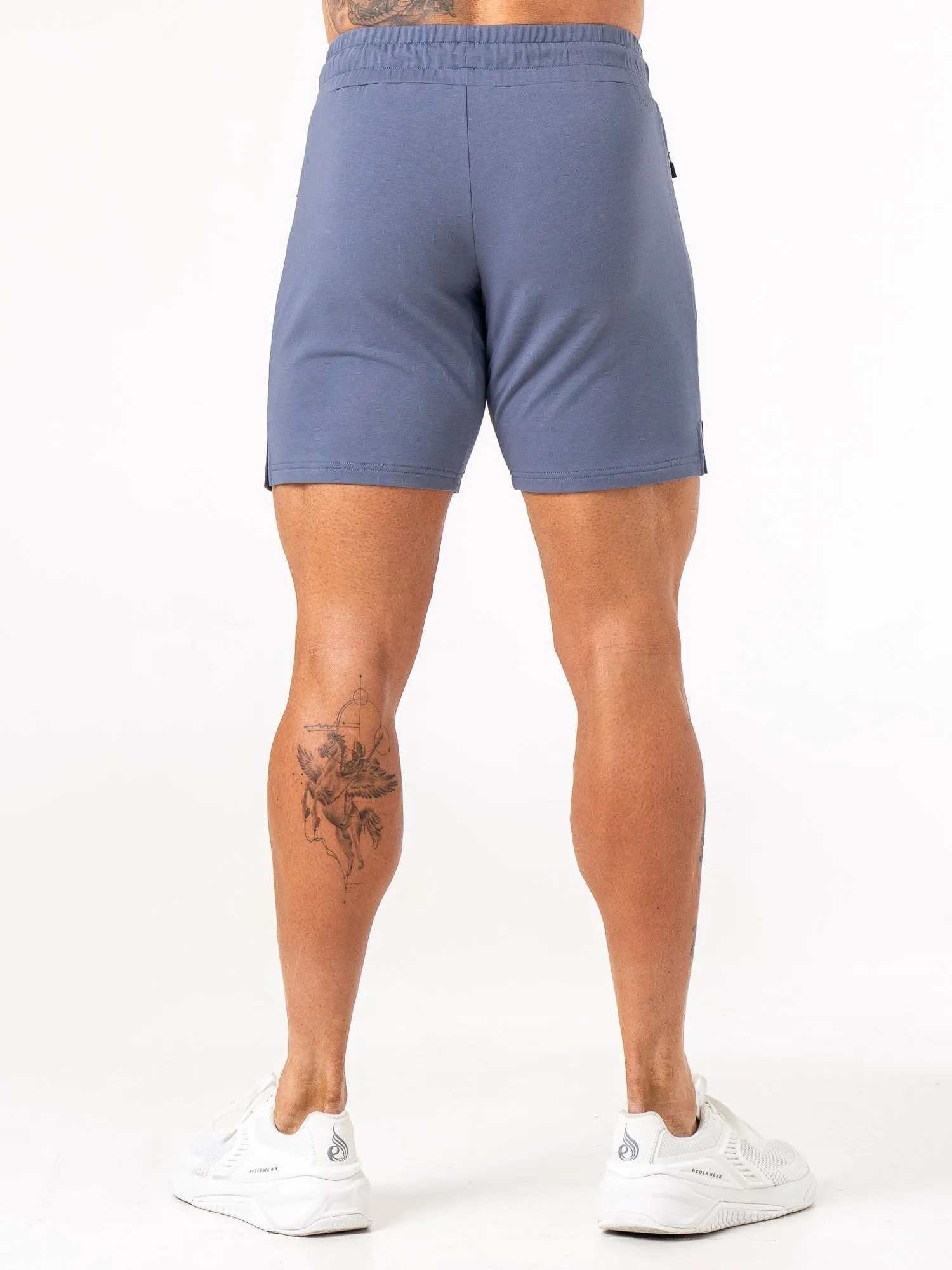 Endurance Track Shorts - Denim Blue fall activewear