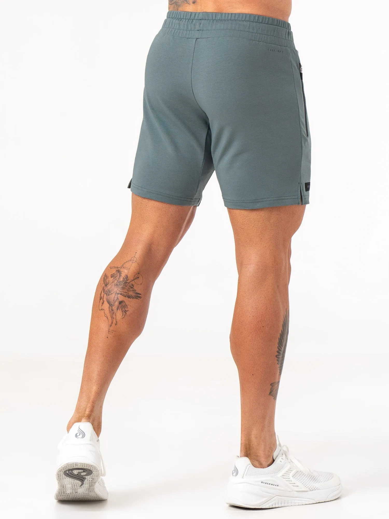 Endurance Track Shorts - Fern Green casual comfort
