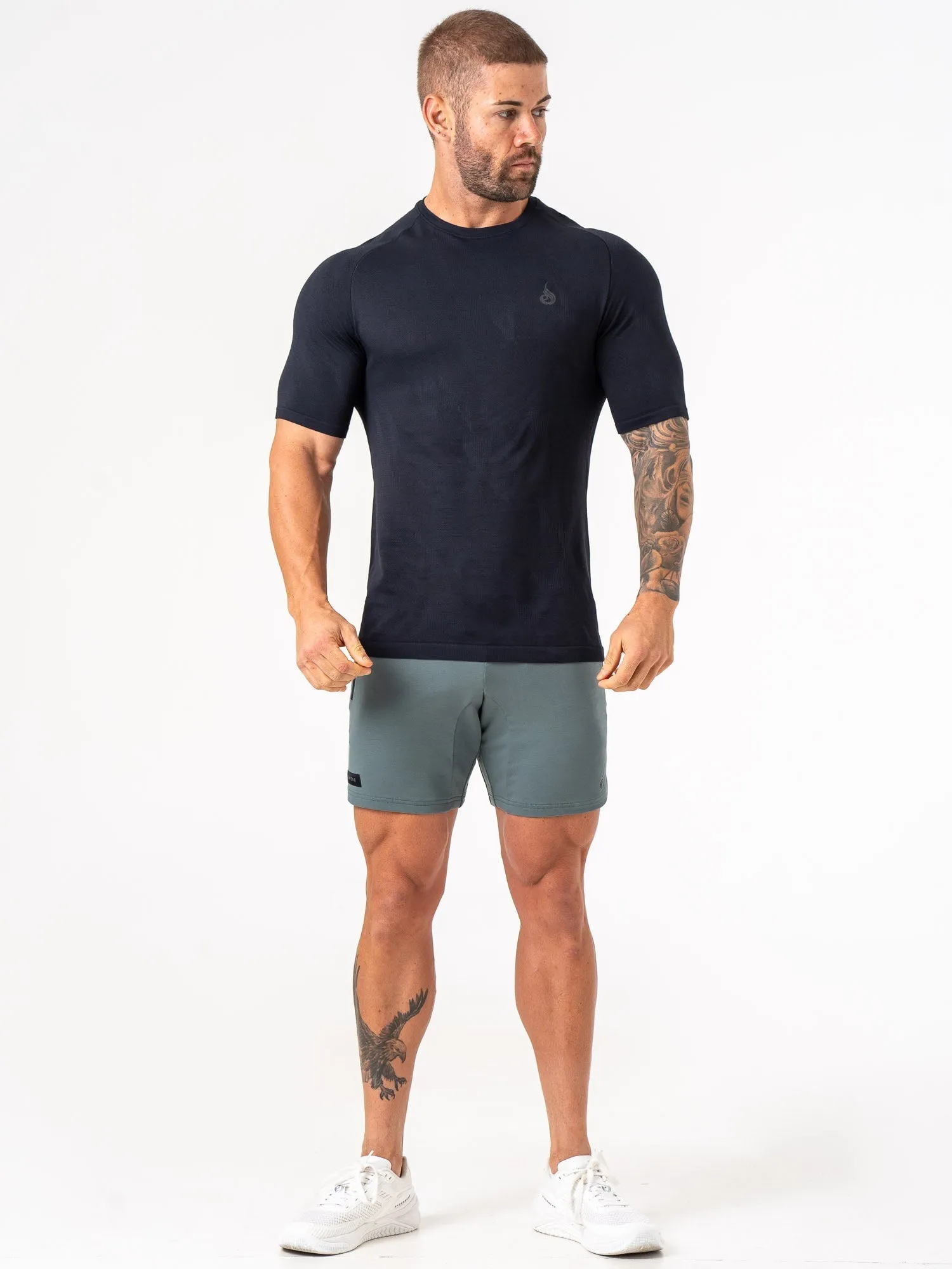 Endurance Track Shorts - Fern Green workout intensity