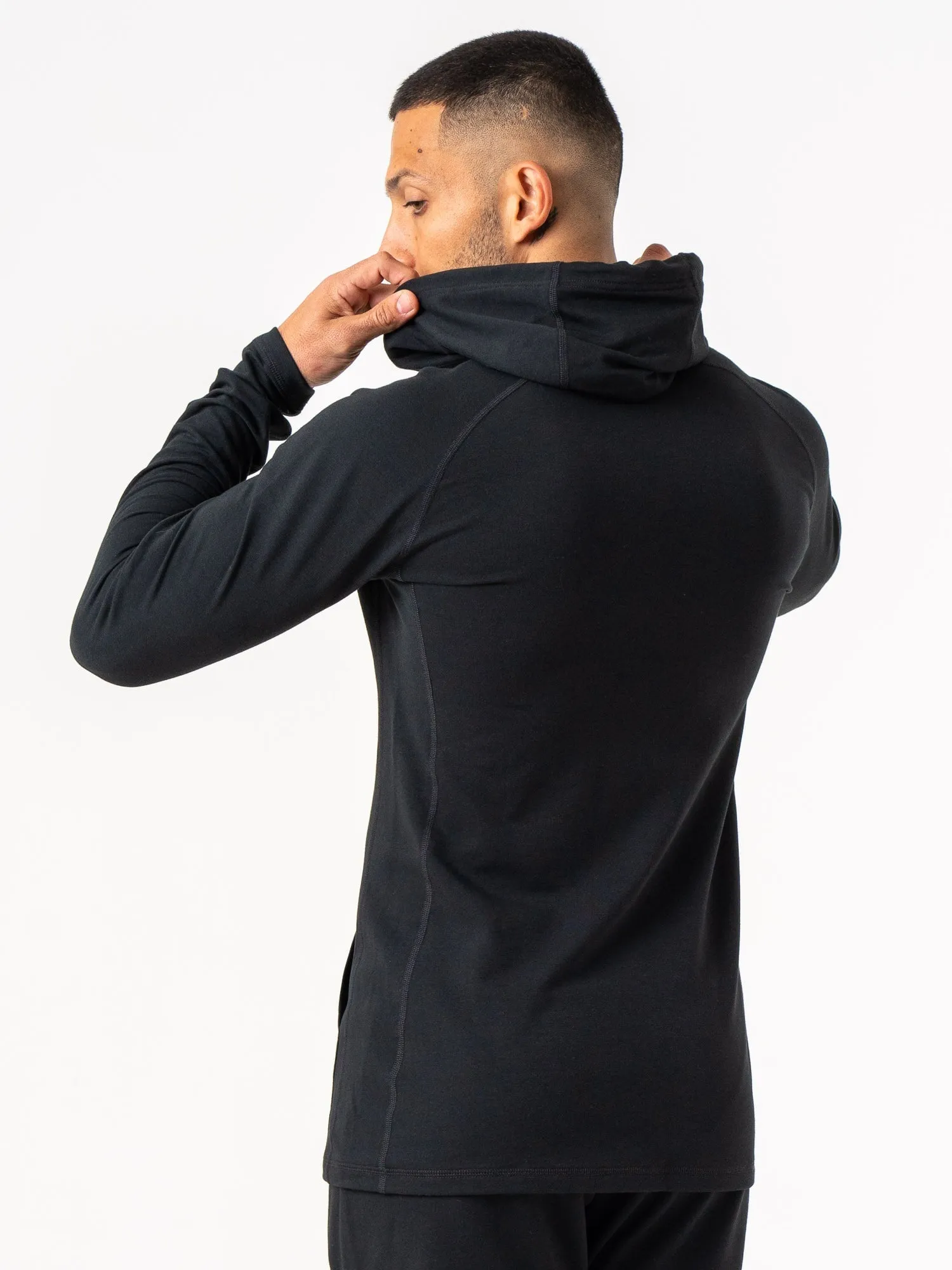 Endurance Zip Up Jacket - Black relaxed fit