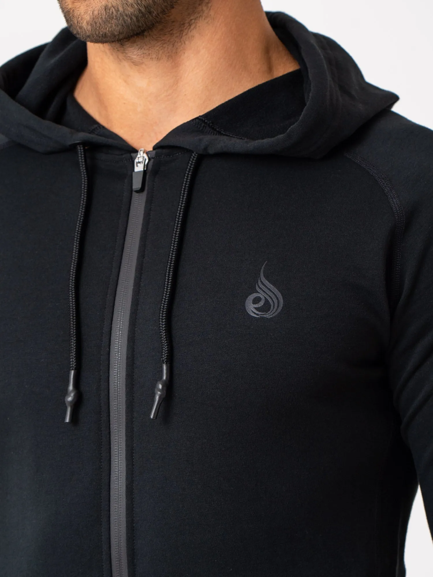 Endurance Zip Up Jacket - Black weekend outfit