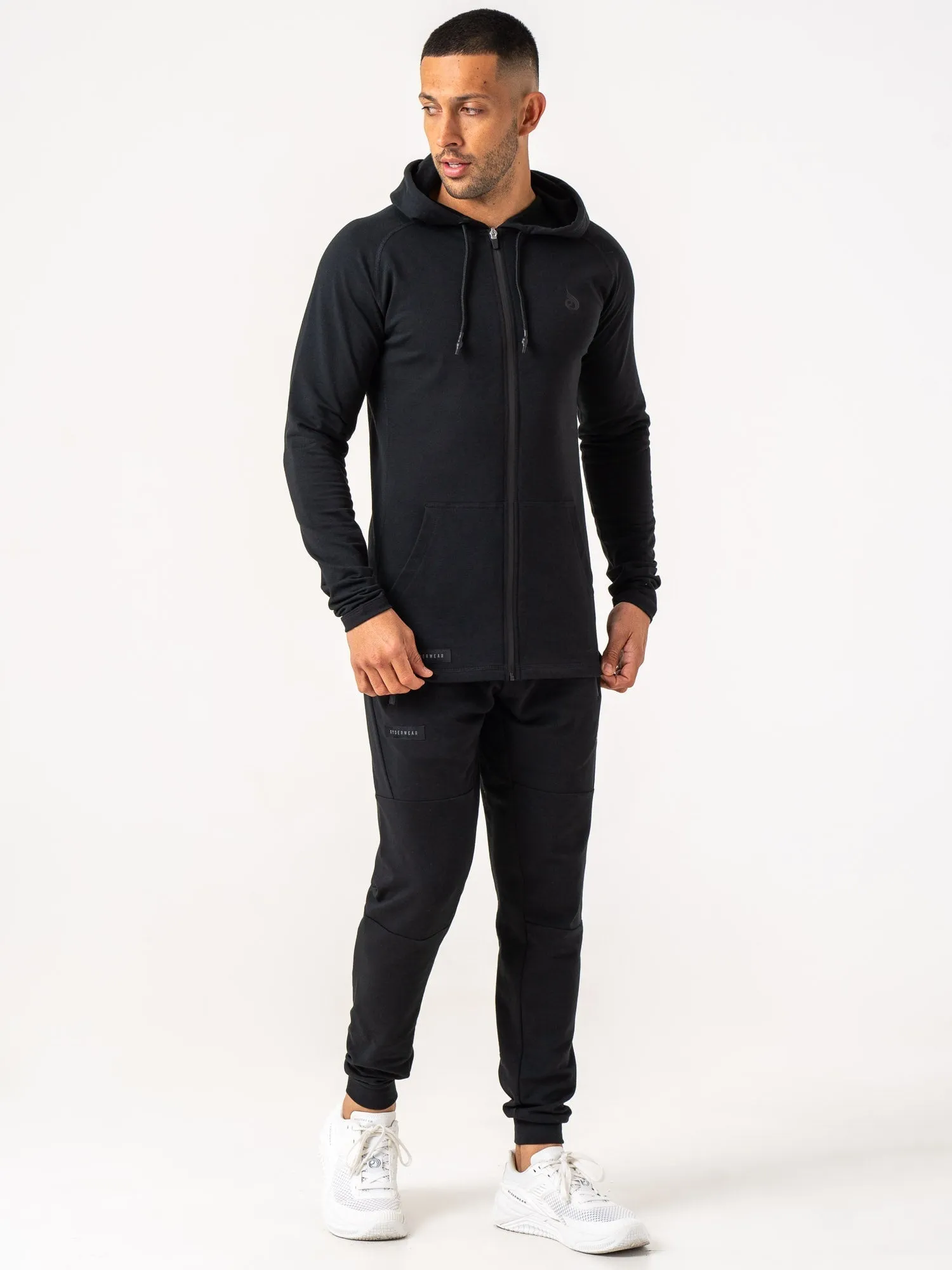Endurance Zip Up Jacket - Black commuter friendly