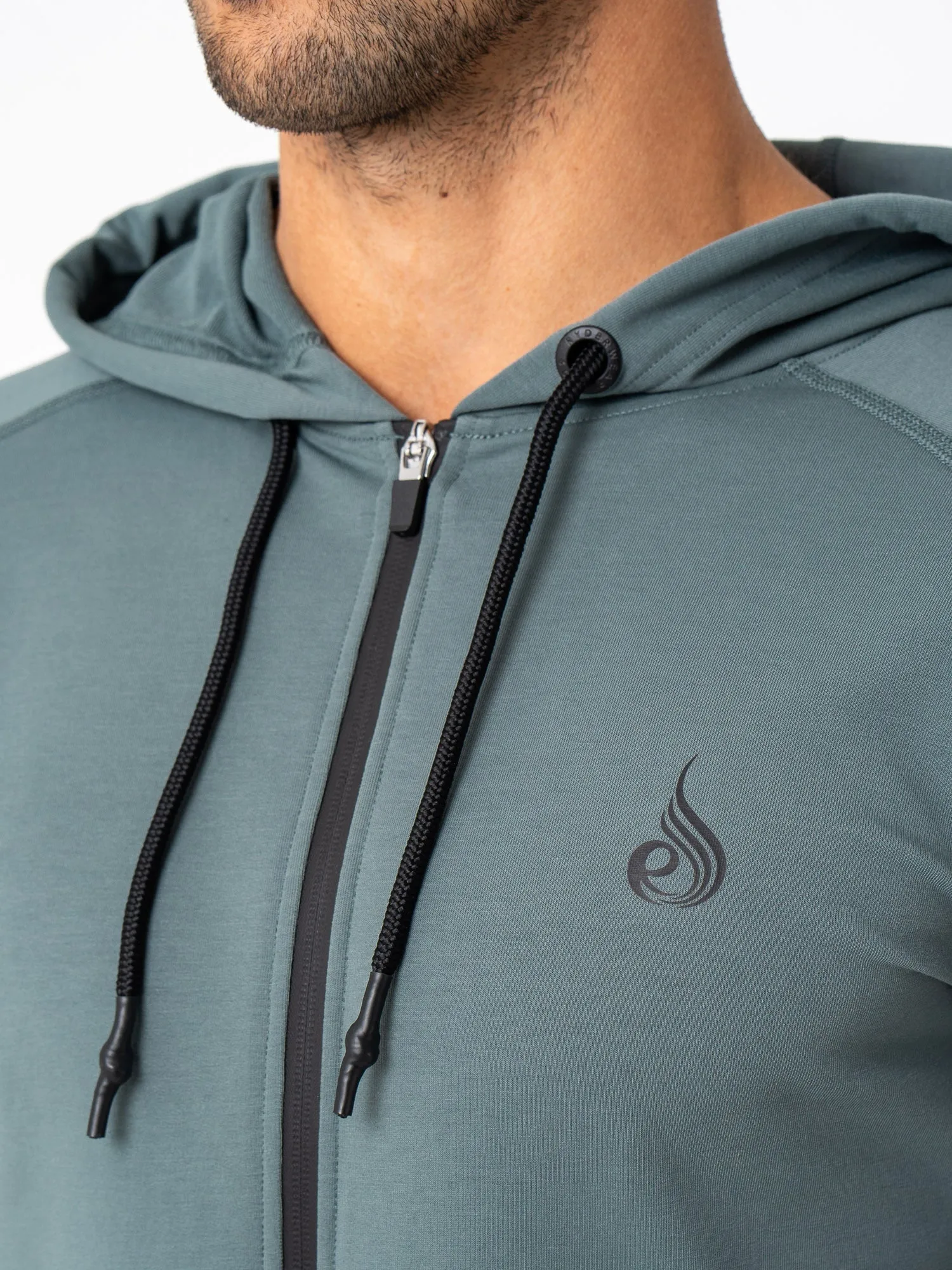 Endurance Zip Up Jacket - Fern Green sports fashion