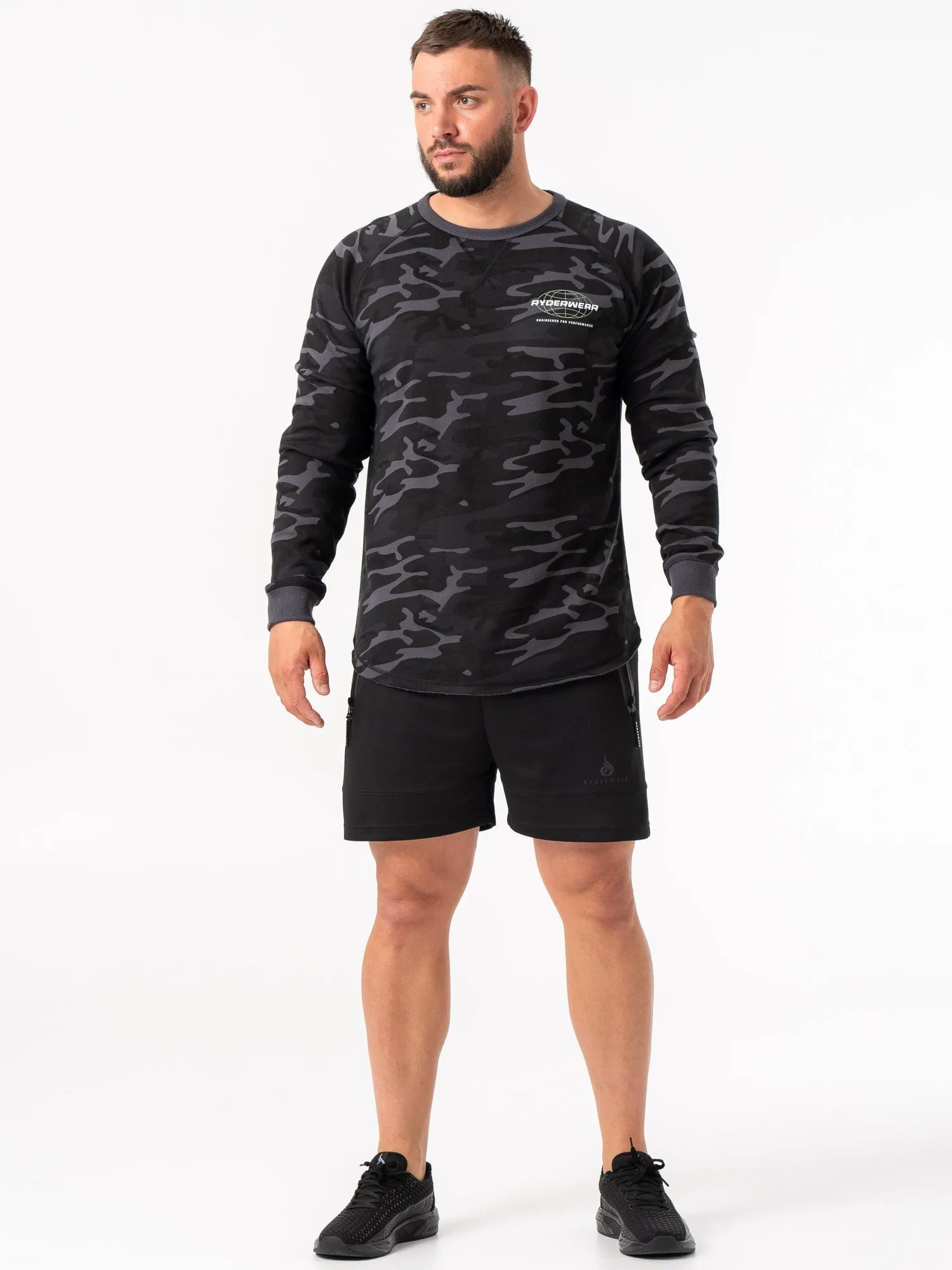 Energy Crew Neck - Black Camo outdoor adventure