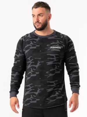 Energy Crew Neck - Black Camo statement piece