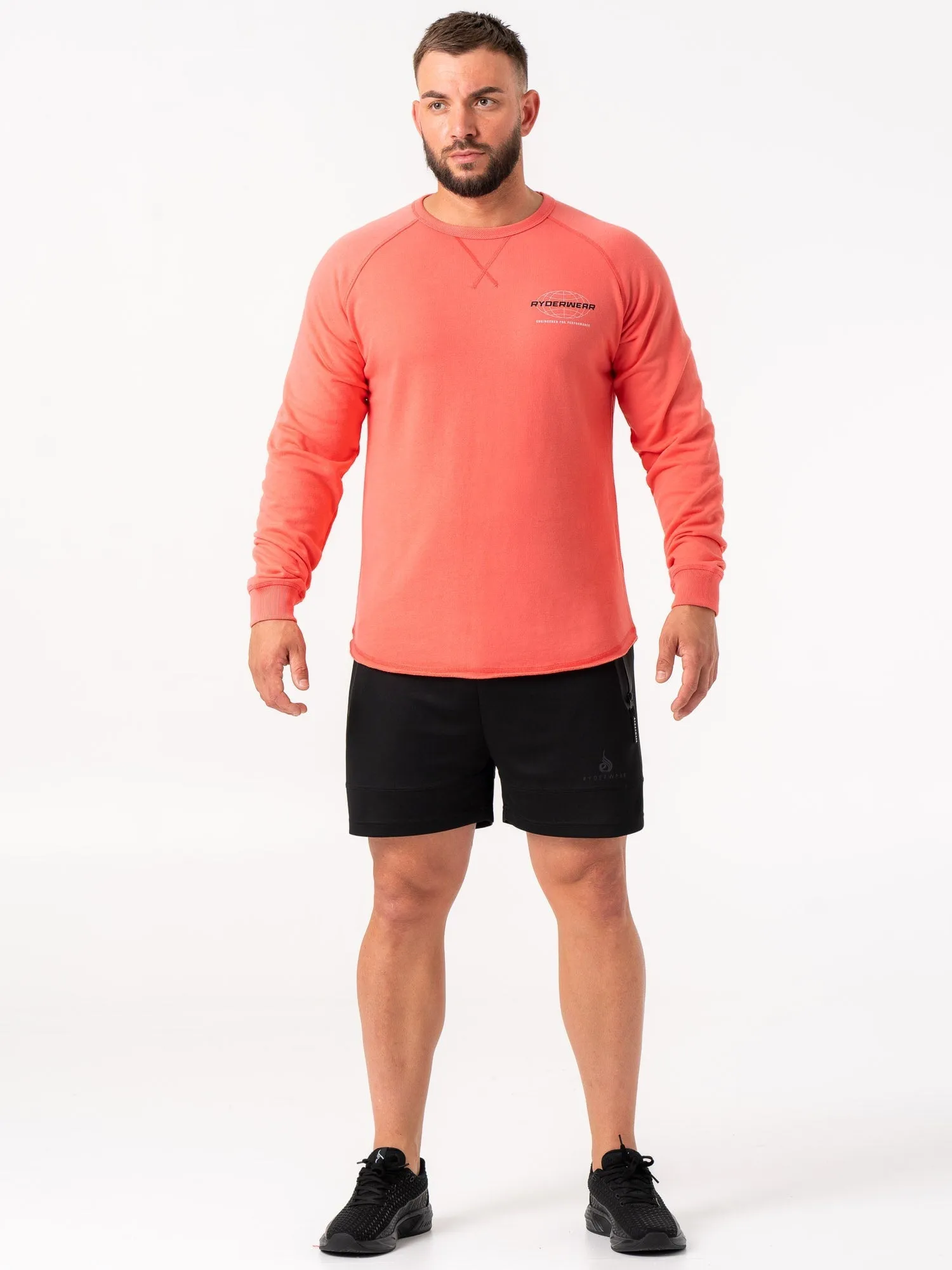 Energy Crew Neck - Coral winter essential