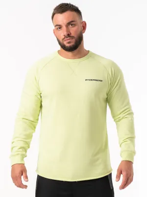 Energy Crew Neck - Lime gym wear