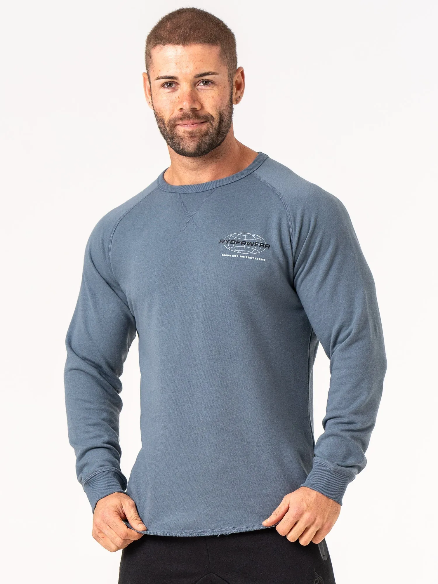 Energy Crew Neck - Petrol soft knit