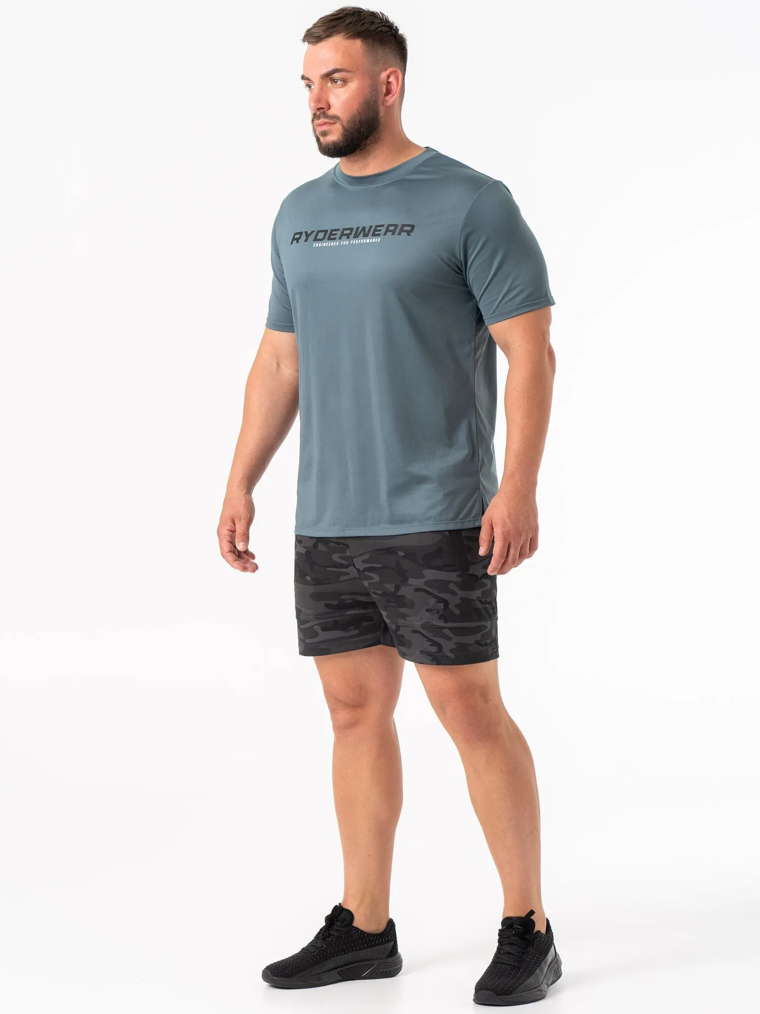 Energy Mesh Shorts - Black Camo breathable zones
