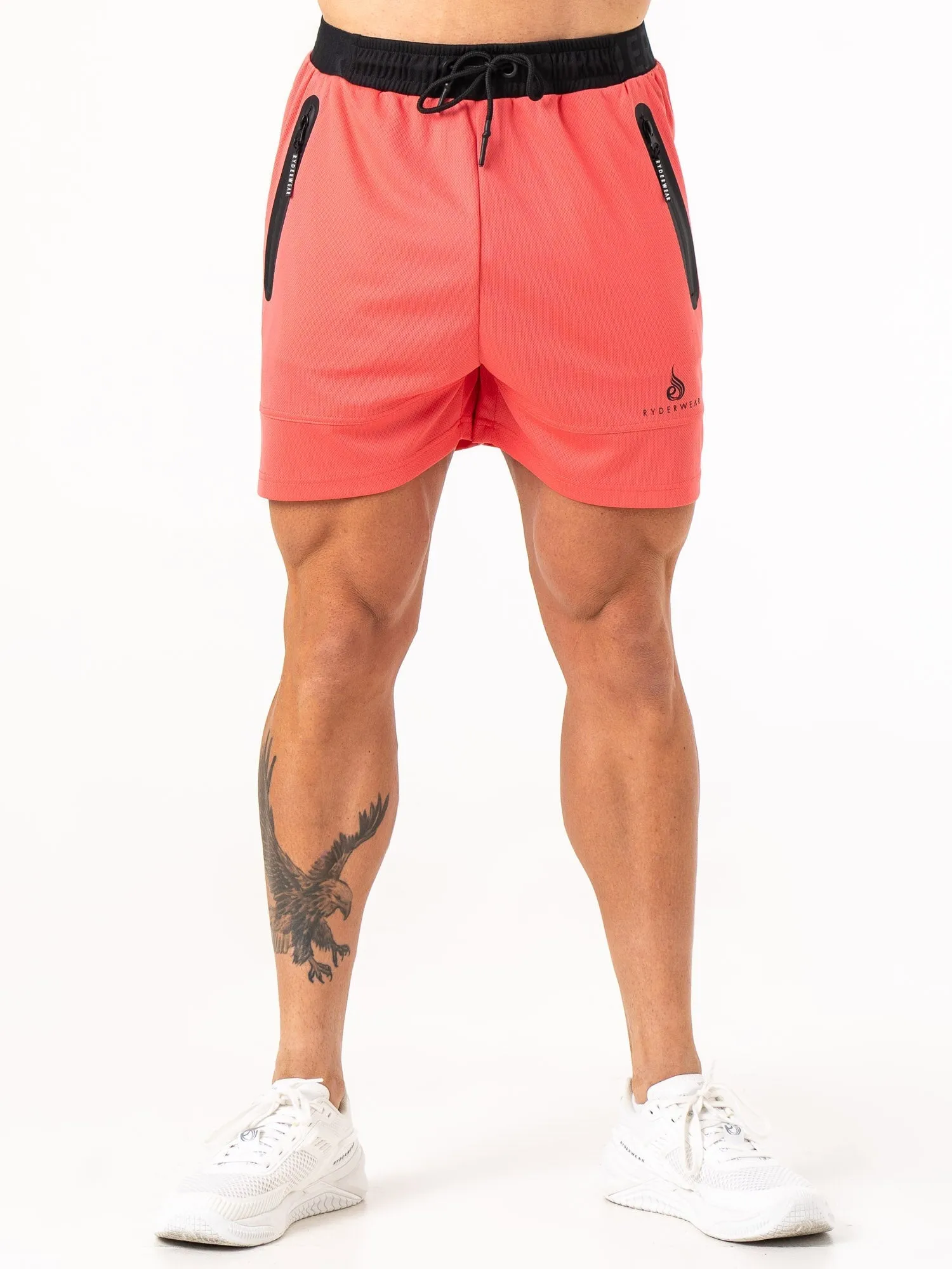 Energy Mesh Shorts - Coral body support