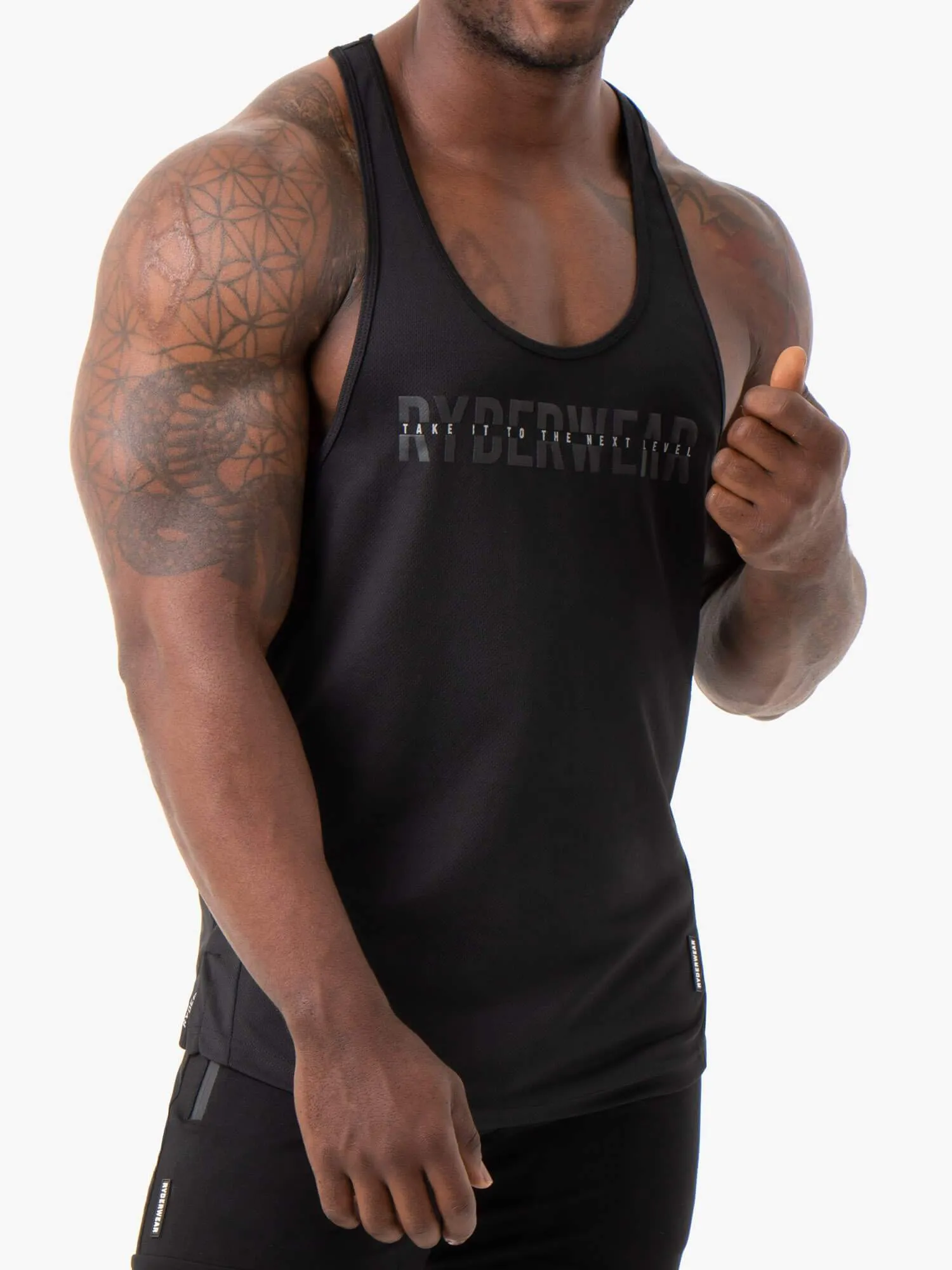 Energy Mesh T-Back - Black elastic comfort