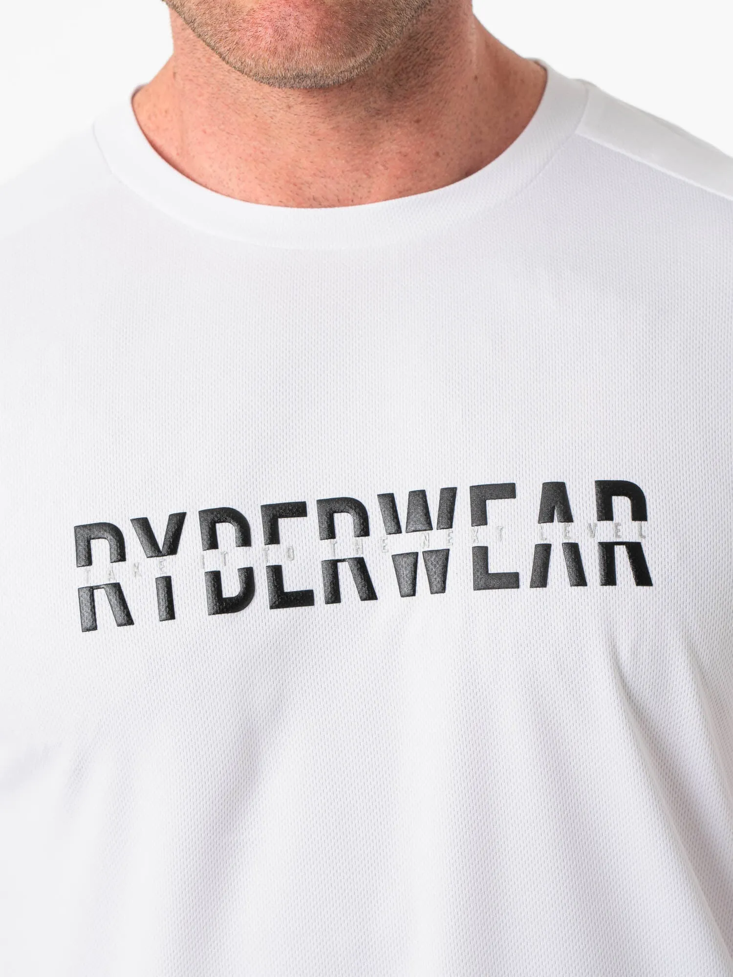 Energy Mesh T-Shirt - White casual joy
