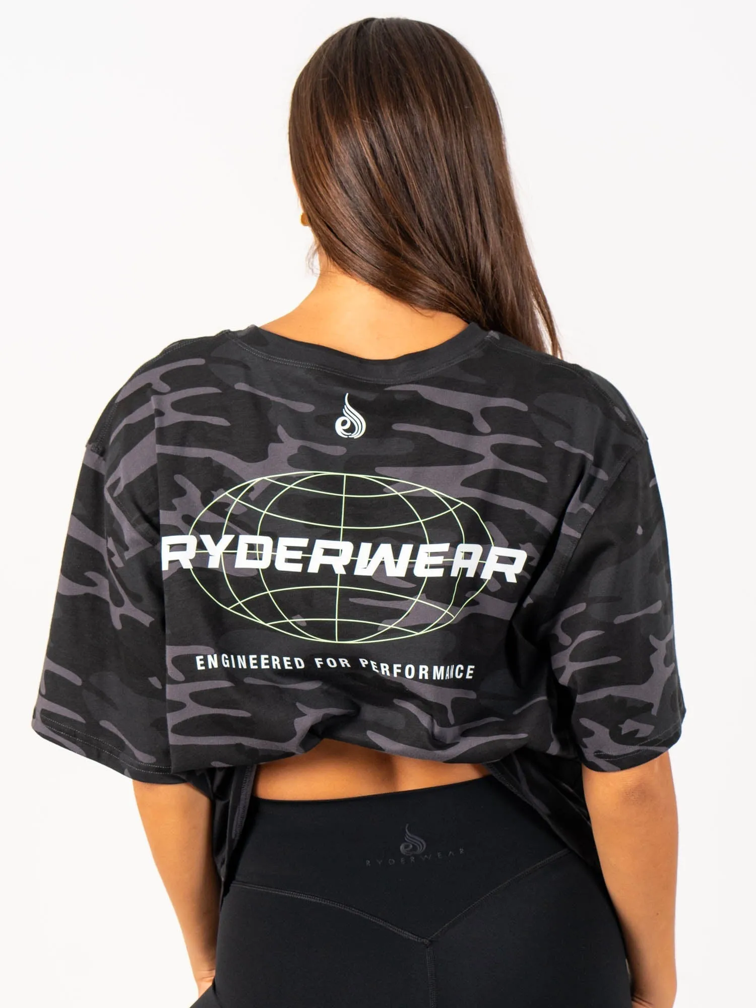 Energy Oversized T-Shirt - Black Camo couple outfit
