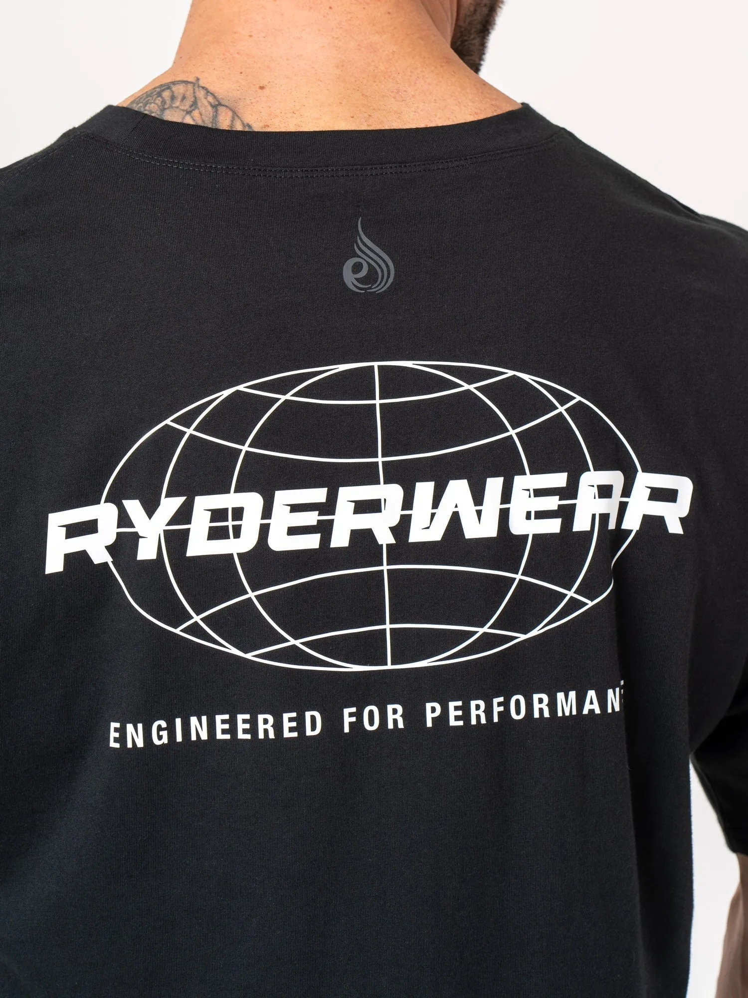 Energy Oversized T-Shirt - Black sports fan
