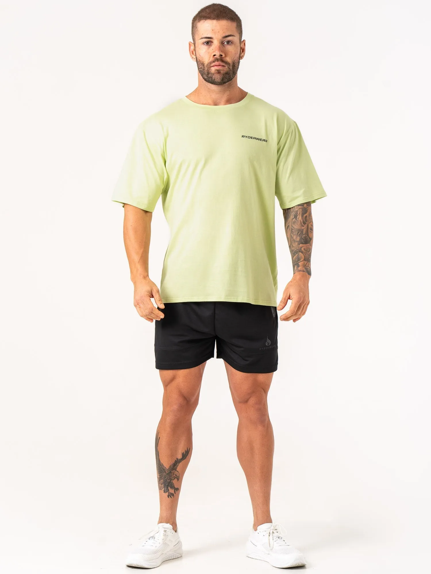 Energy Oversized T-Shirt - Lime color splash