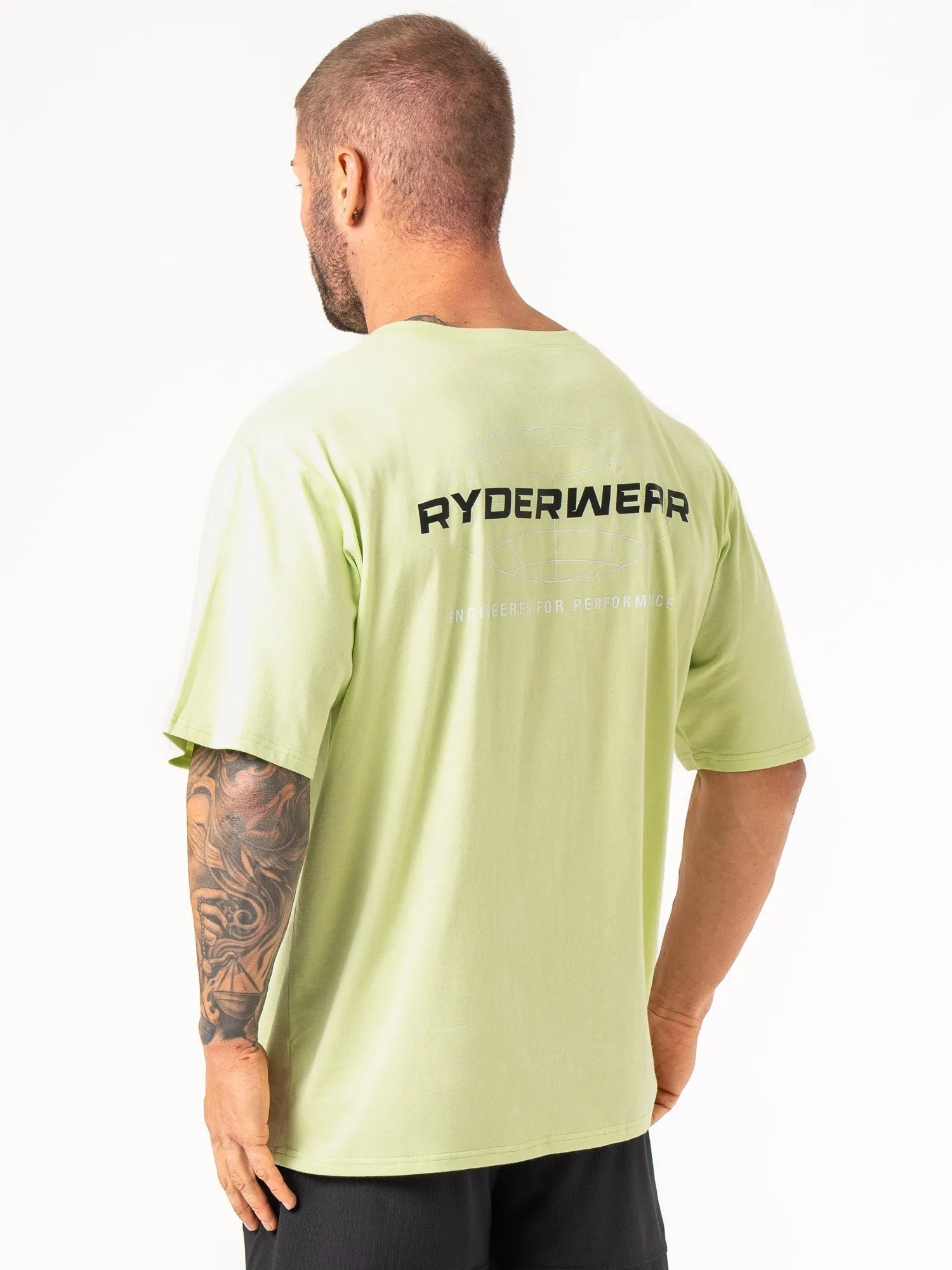 Energy Oversized T-Shirt - Lime sporty appeal