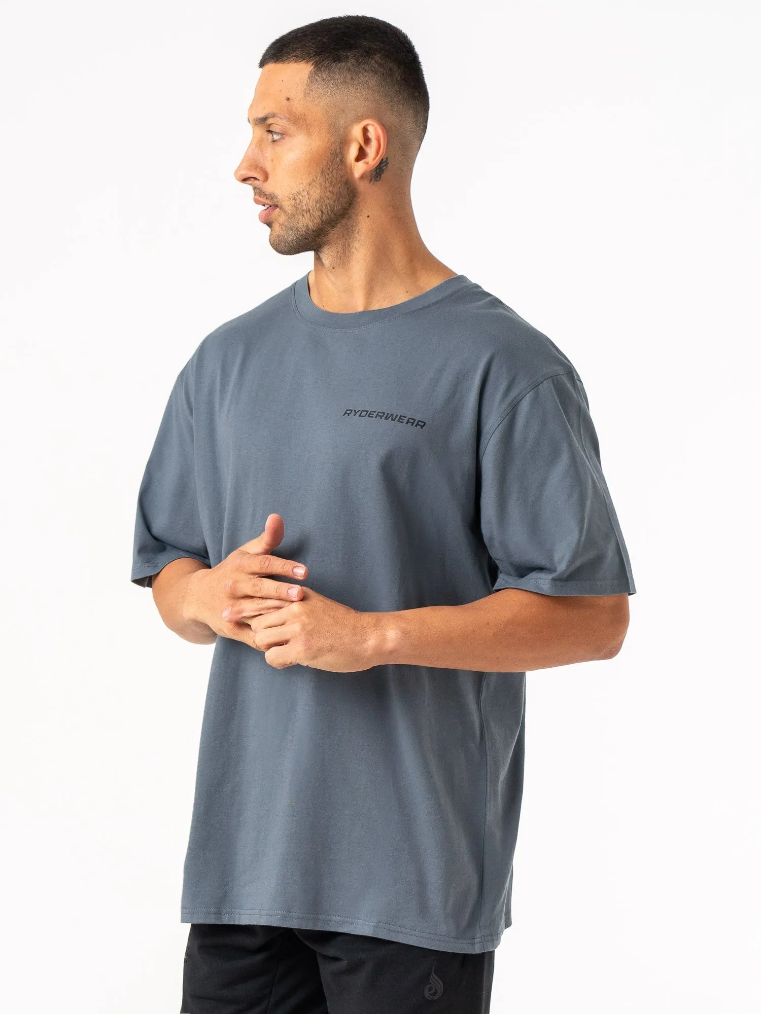 Energy Oversized T-Shirt - Petrol retro vibe