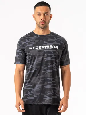Energy T-Shirt - Black Camo cool touch