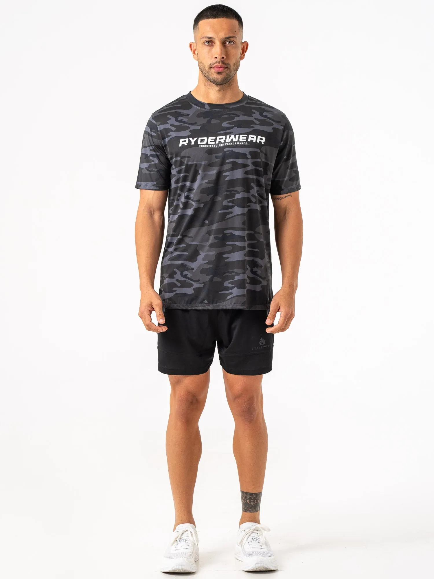 Energy T-Shirt - Black Camo cultural fusion