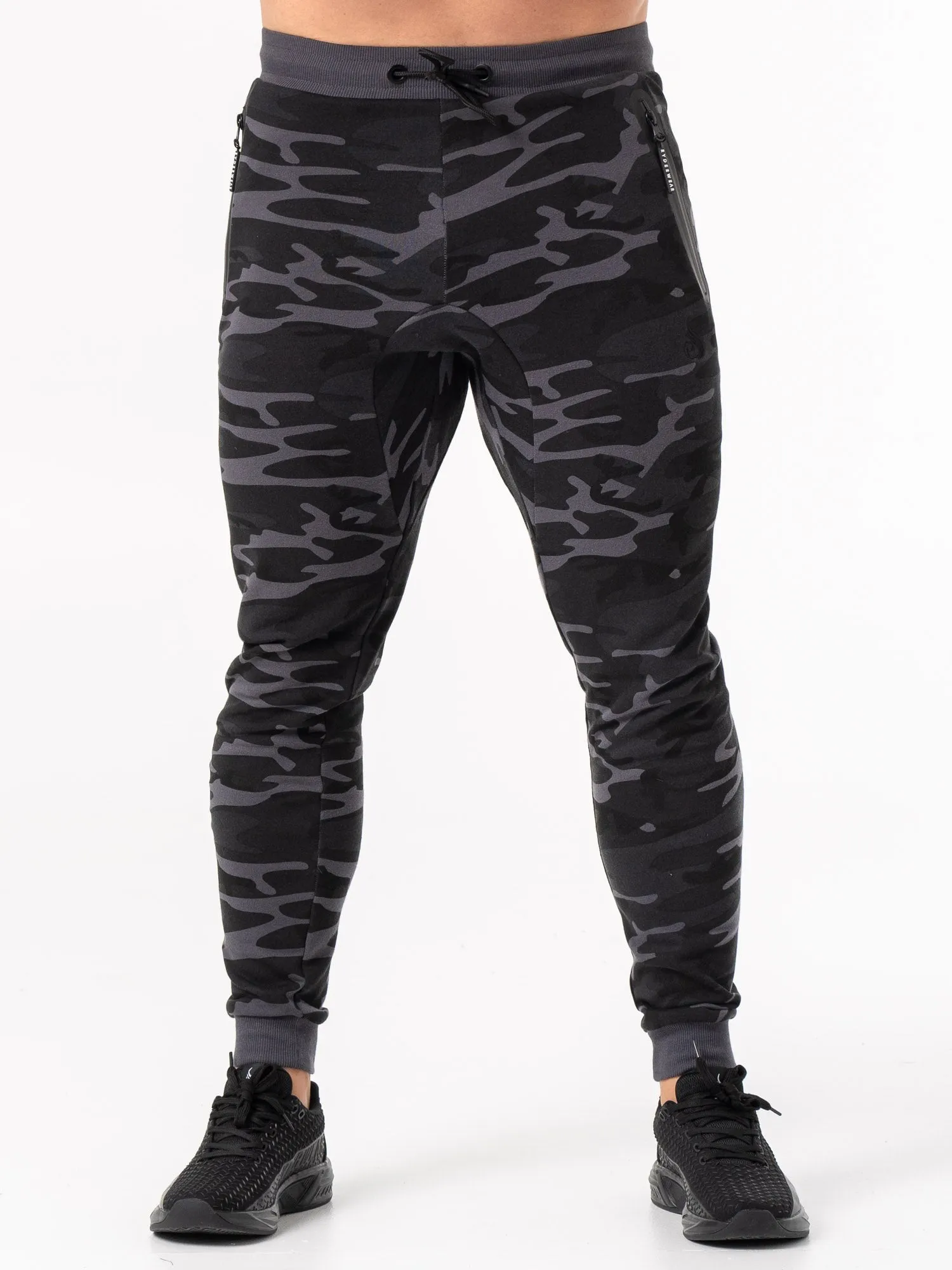 Energy Track Pants - Black Camo Quick Ventilation
