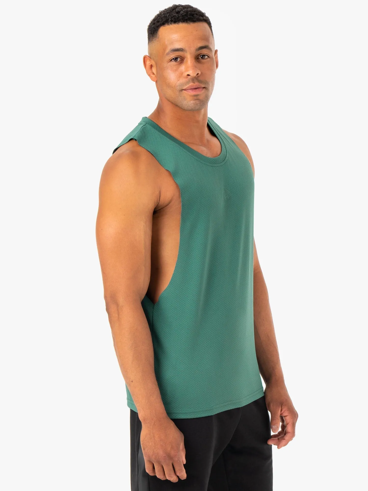 Enhance Baller Tank - Green sweat wick