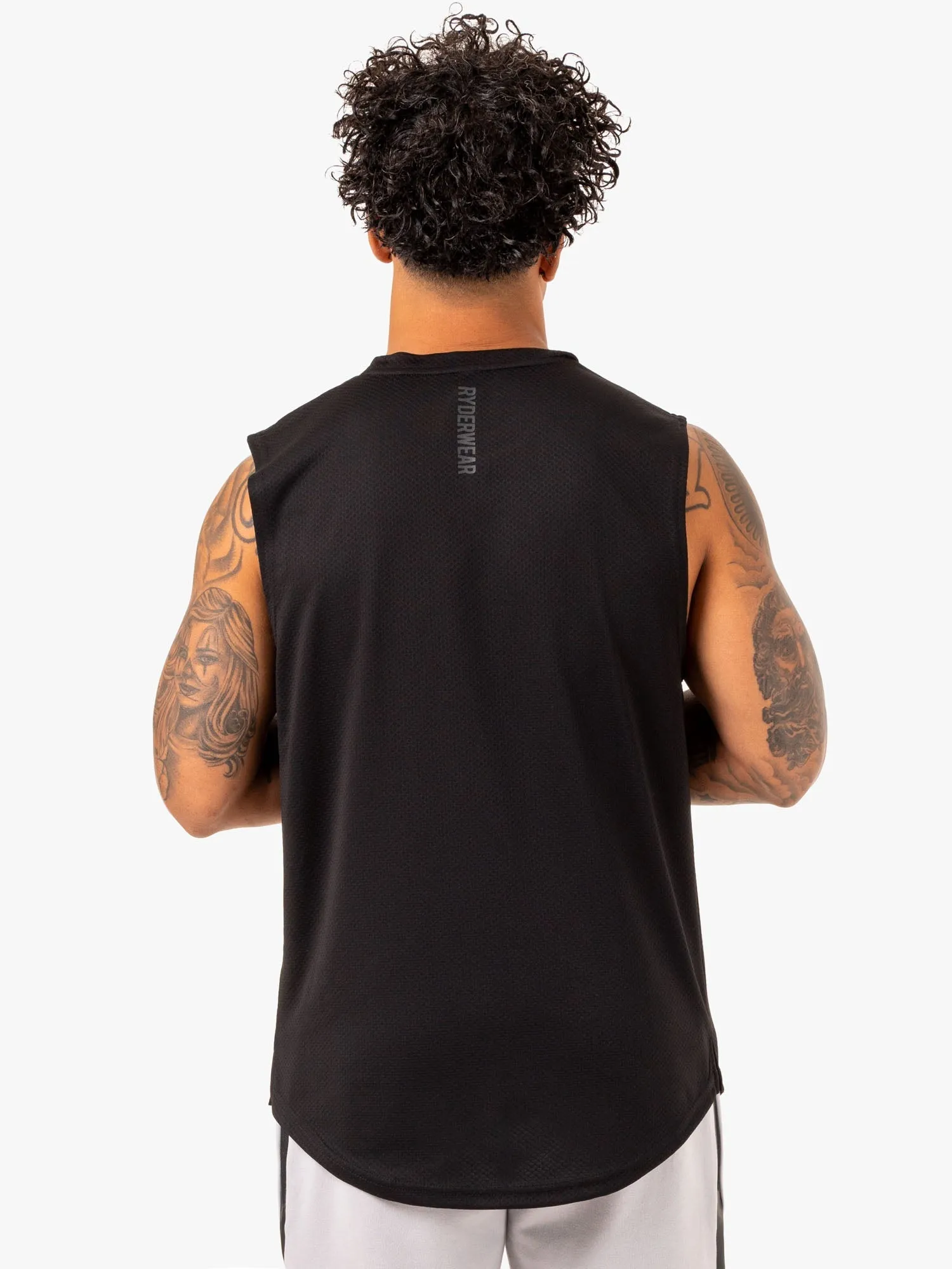 Enhance Muscle Tank - Black street trend