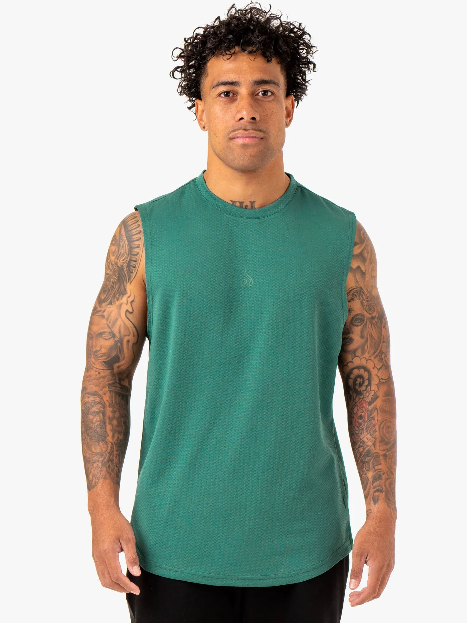 Enhance Muscle Tank - Green sport casual