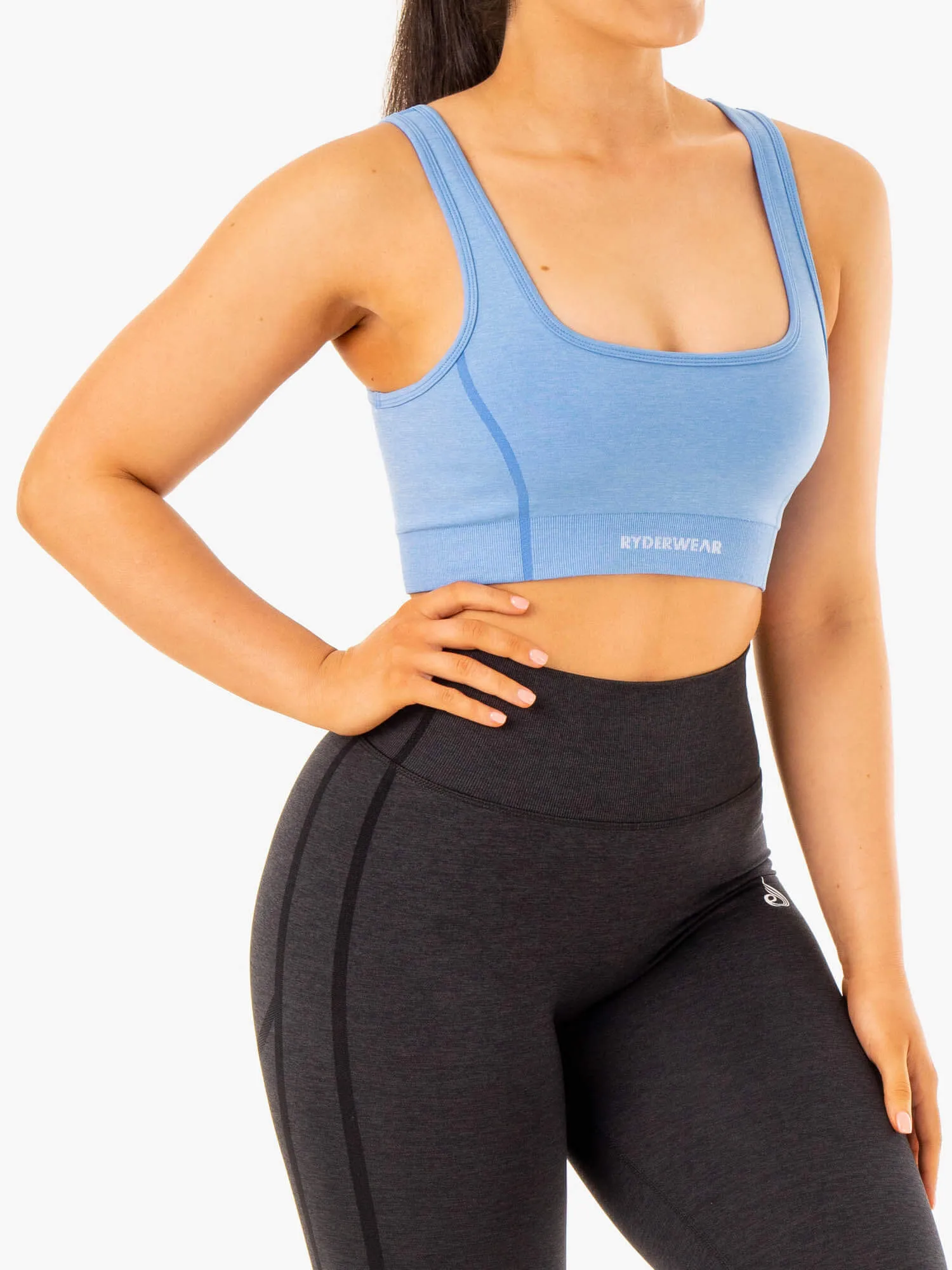 Enhance Seamless Sports Bra - Blue Size Options