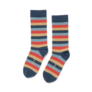 Even Stripe Socks in Navy from Zkano Outdoor Hiking