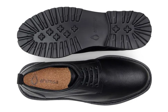 Everyday Derby in Corn Leather from Ahimsa sleek design