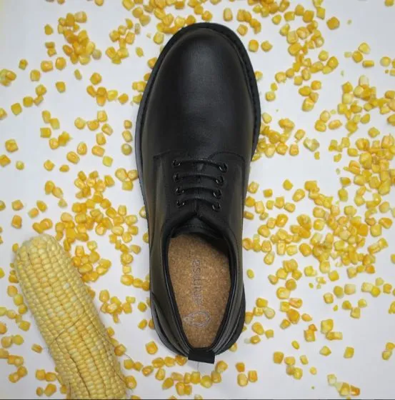Everyday Derby in Corn Leather from Ahimsa urban fashion