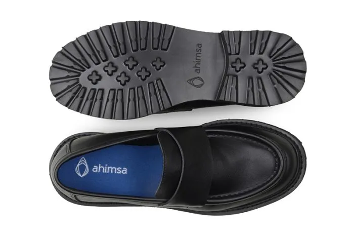 Everyday Loafer in Black from Ahimsa Campus Run