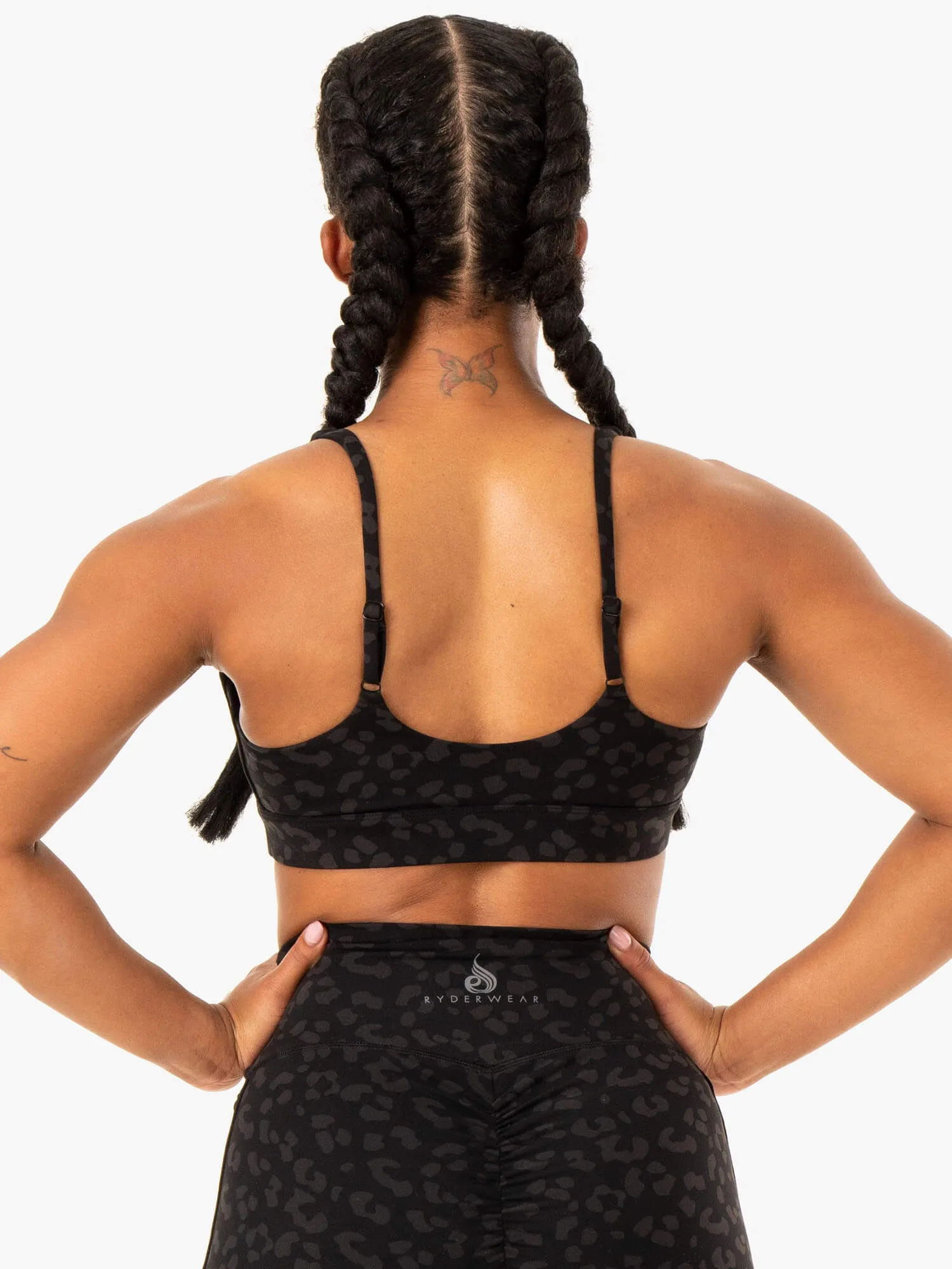 Evolution Sports Bra - Black Leopard Shock Absorb