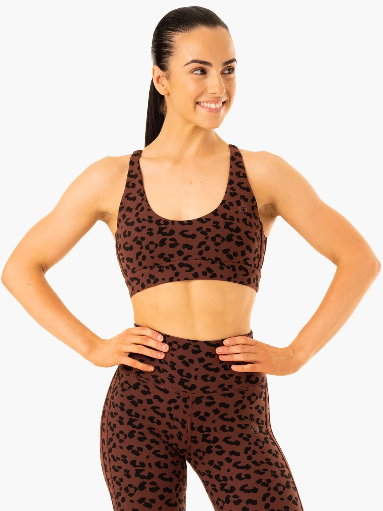 Evolution Sports Bra - Chocolate Leopard Multi Function