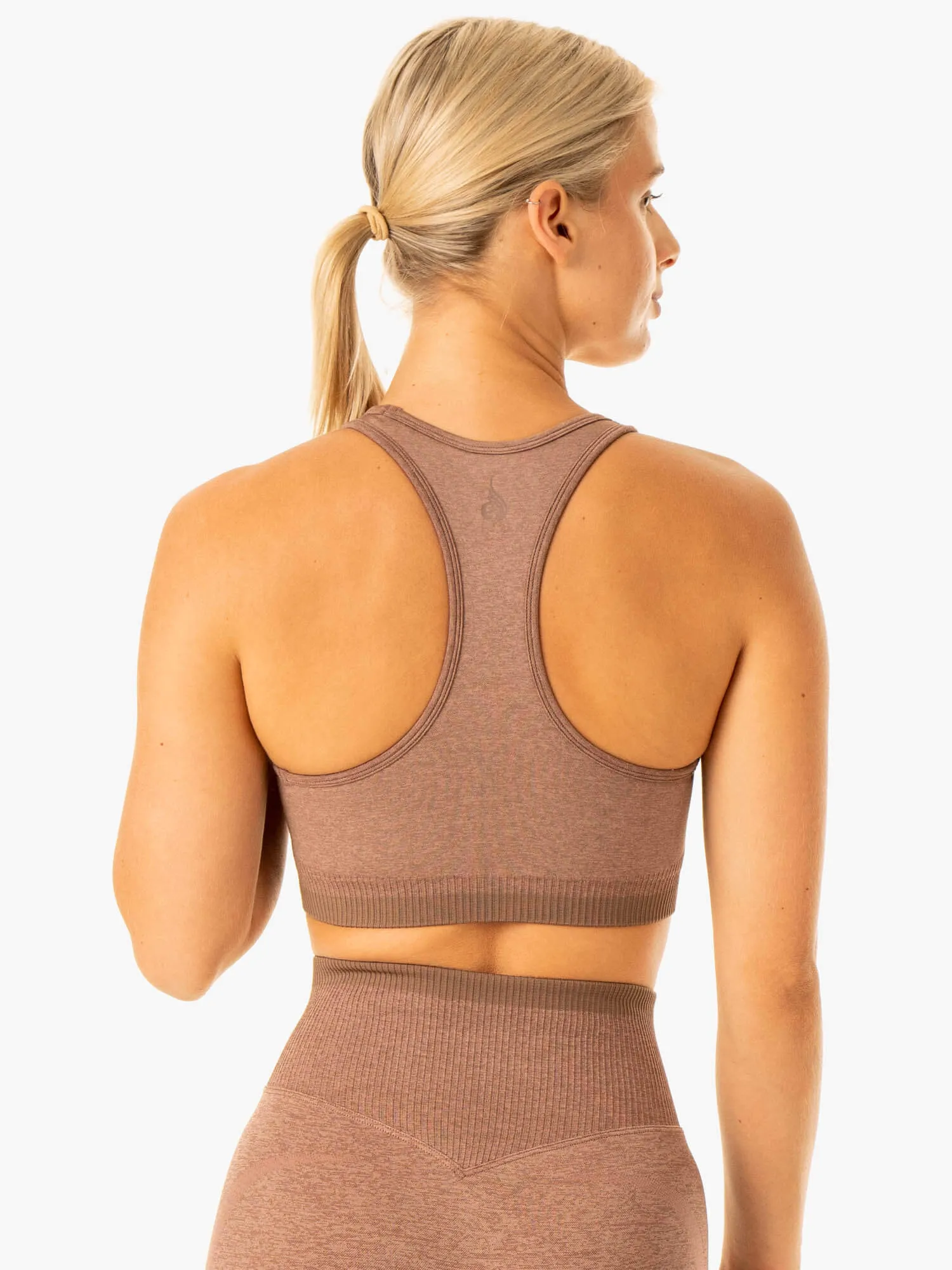 Excel Seamless Sports Bra - Mocha Marl Style Options