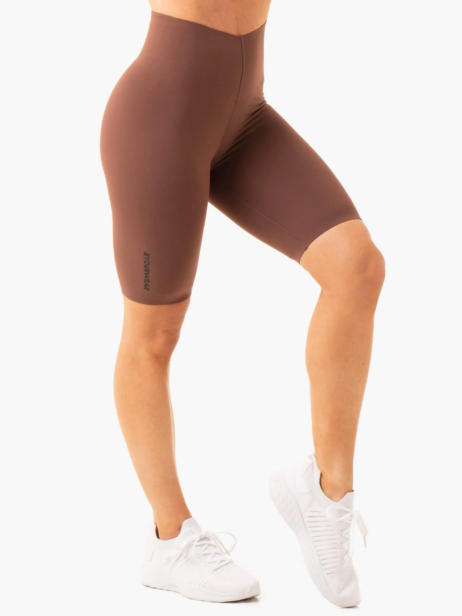 Extend Compression Bike Shorts - Chocolate breathable fabric