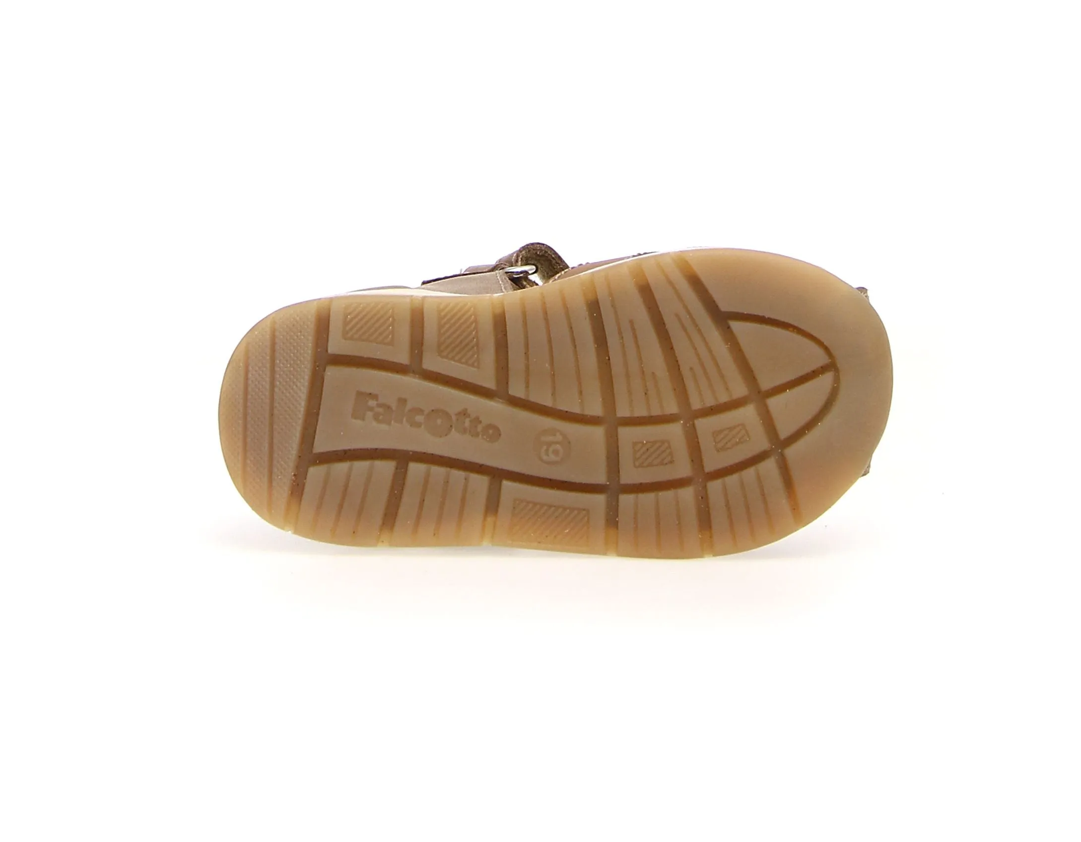 Falcotto Acry Boy's Semi Closed Sandals - Cognac/Sand Free Motion