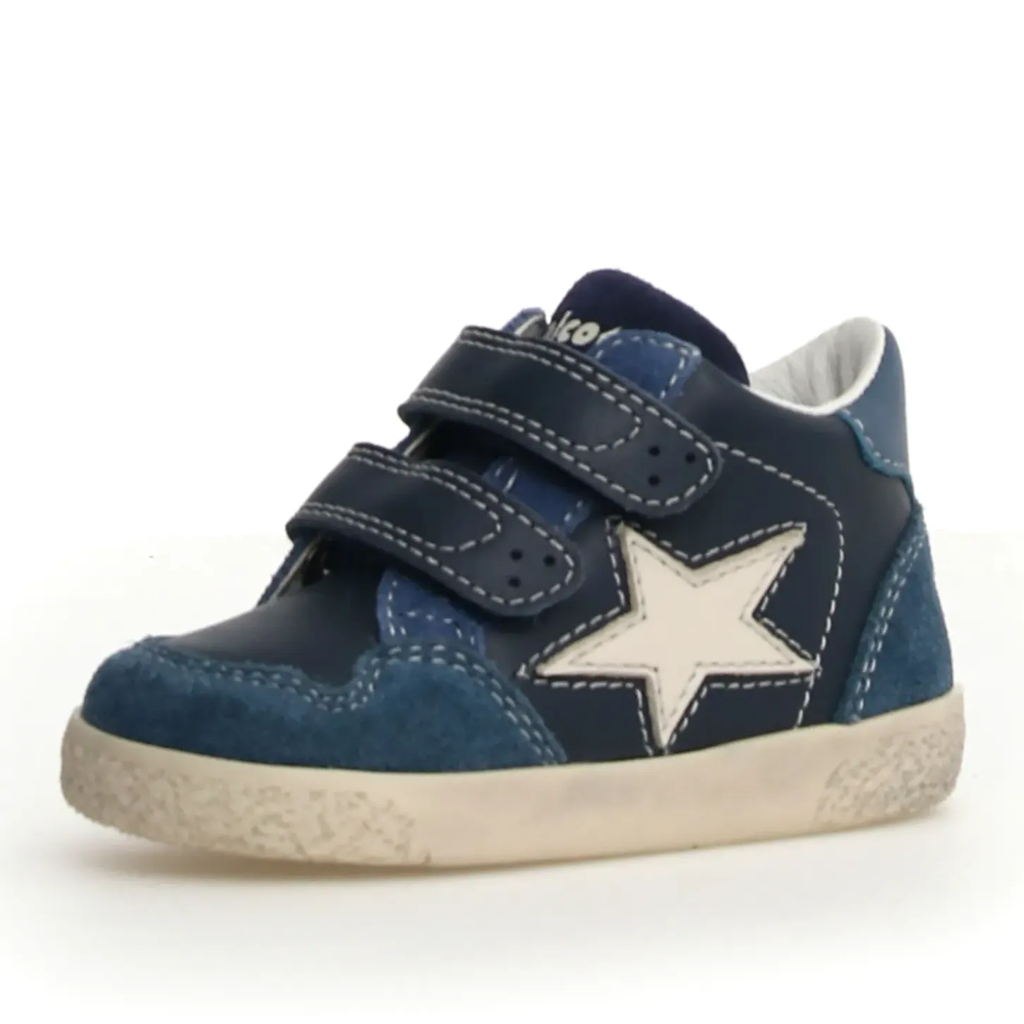Falcotto Alnoite High 2 Vl Boy's Casual Shoes - Indigo/Navy/Azure fit mom