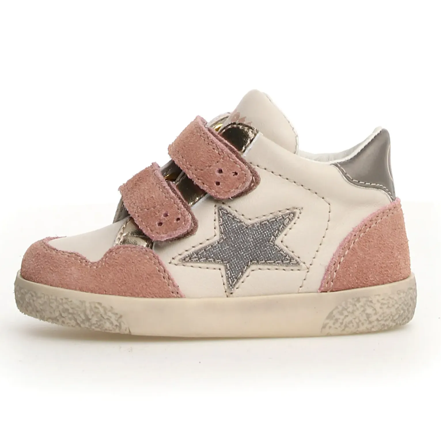 Falcotto Alnoite High 2 Vl Girl's Casual Shoes - Rose/Milk/Platinu short trip