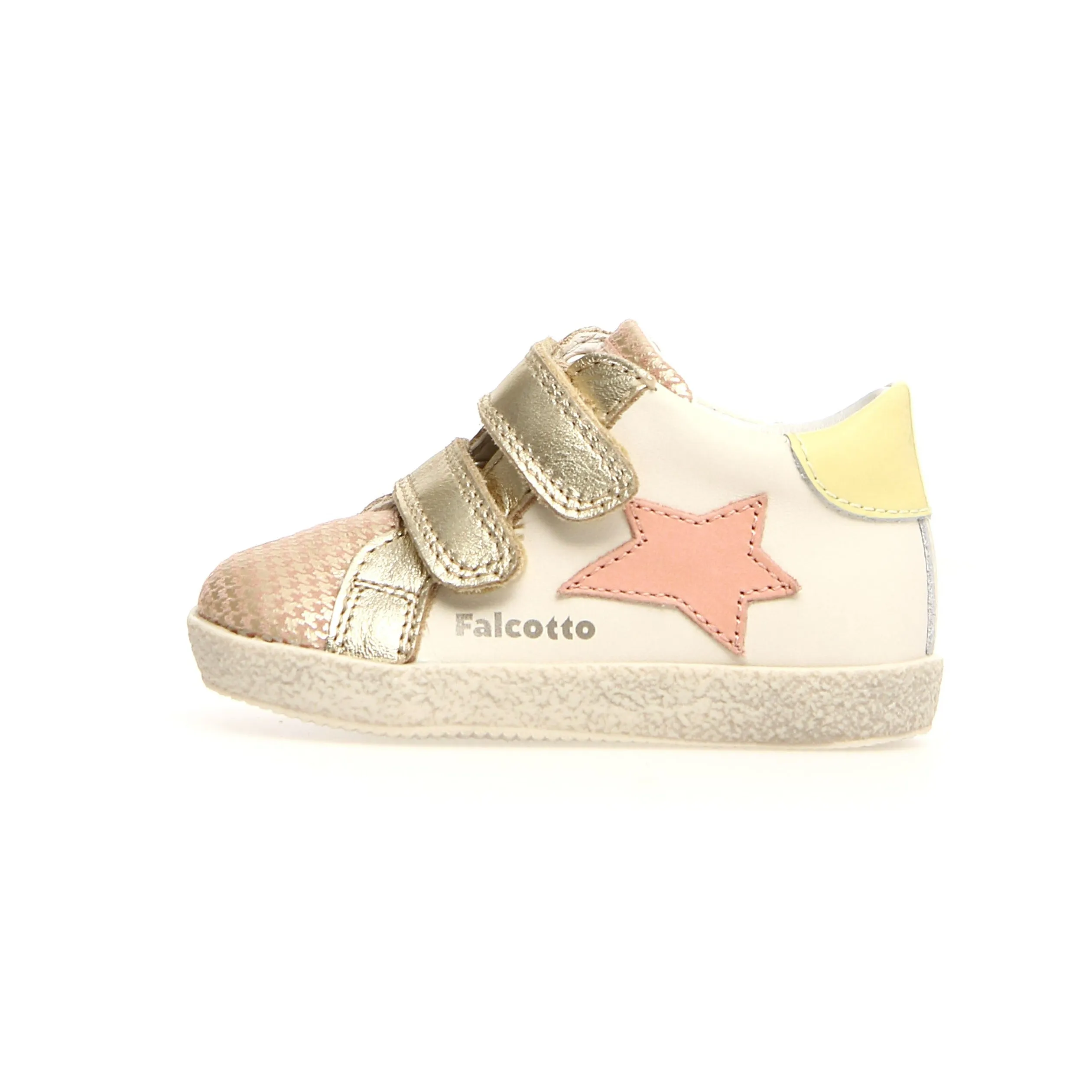 Falcotto Alnoite High VL Girl's Sneakers - Cipria/Platinum sleek walk