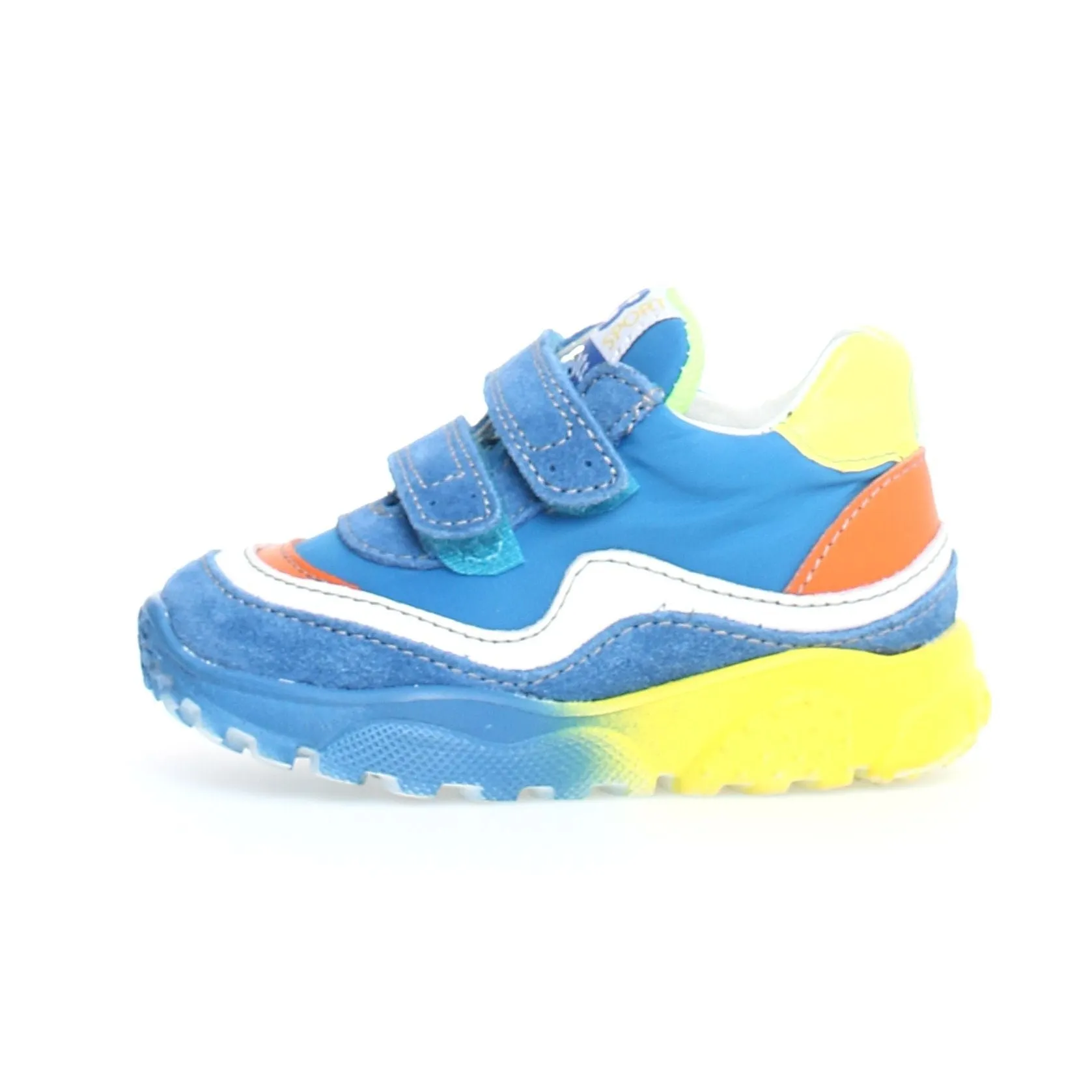 Falcotto Amantea VL Boy's Sneakers - Oltremare/Yellow hang out