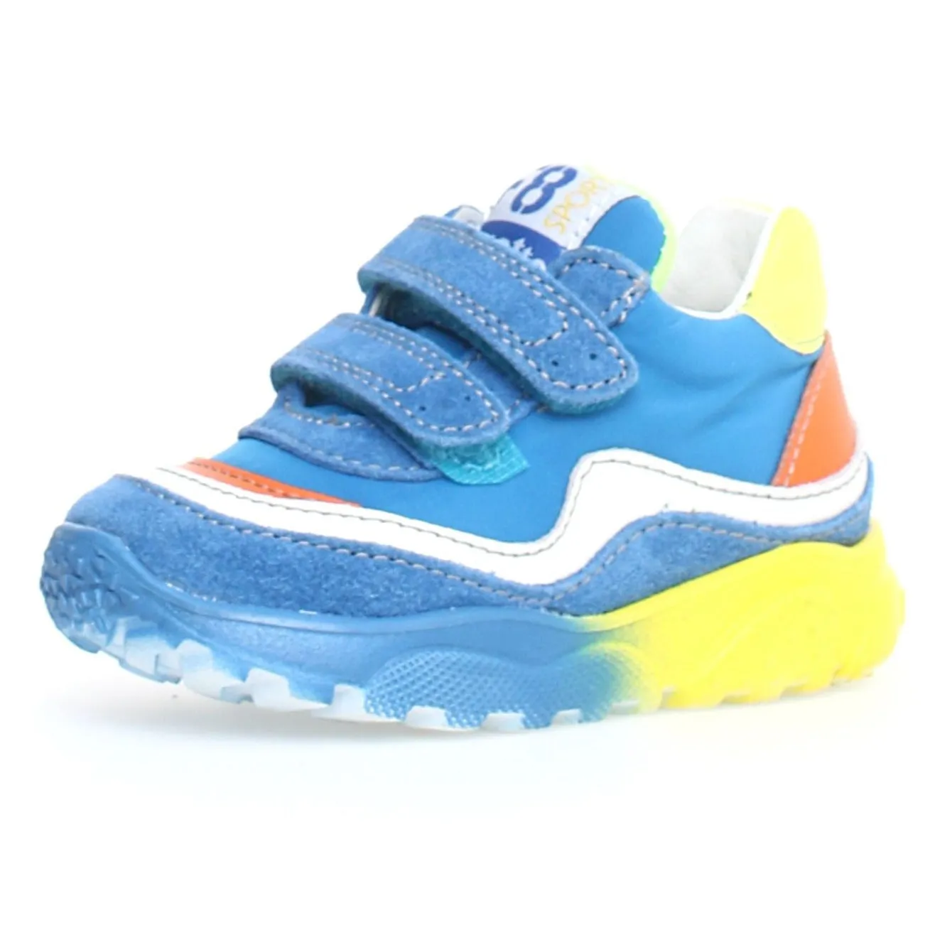 Falcotto Amantea VL Boy's Sneakers - Oltremare/Yellow chill flow