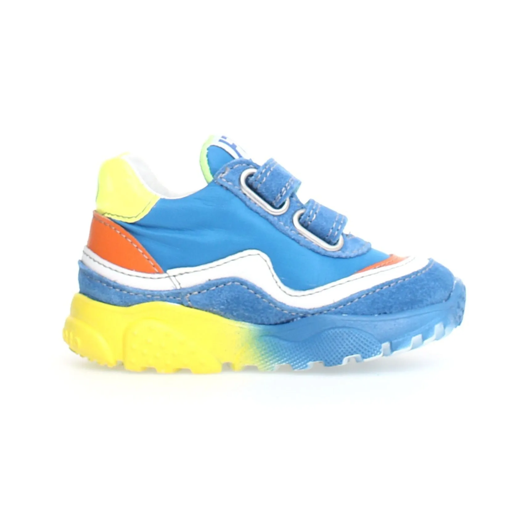 Falcotto Amantea VL Boy's Sneakers - Oltremare/Yellow feet happy