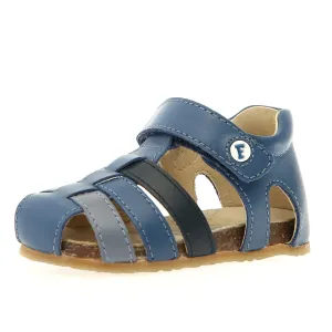 Falcotto Boy's Alby Sandals - Azure / Navy / Celeste Warm Vibe