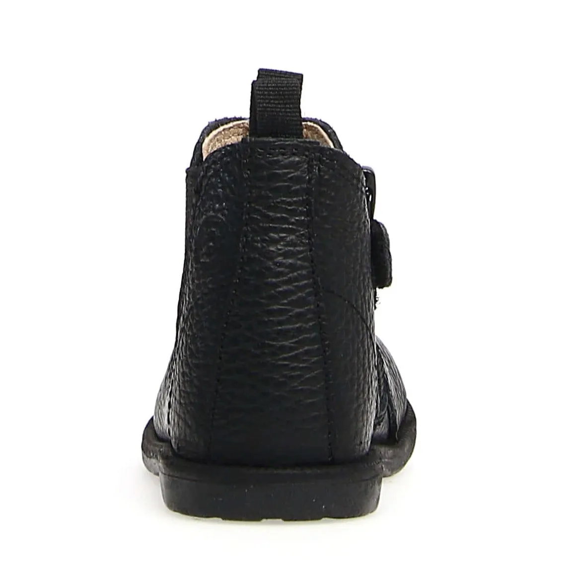 Falcotto Boy's & Girl's Winter Wood Calf Pebbled Shoes, Black deep track
