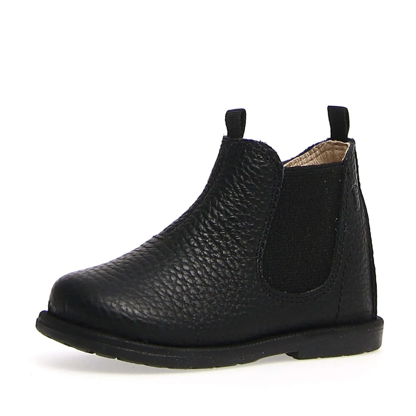 Falcotto Boy's & Girl's Winter Wood Calf Pebbled Shoes, Black brave feel