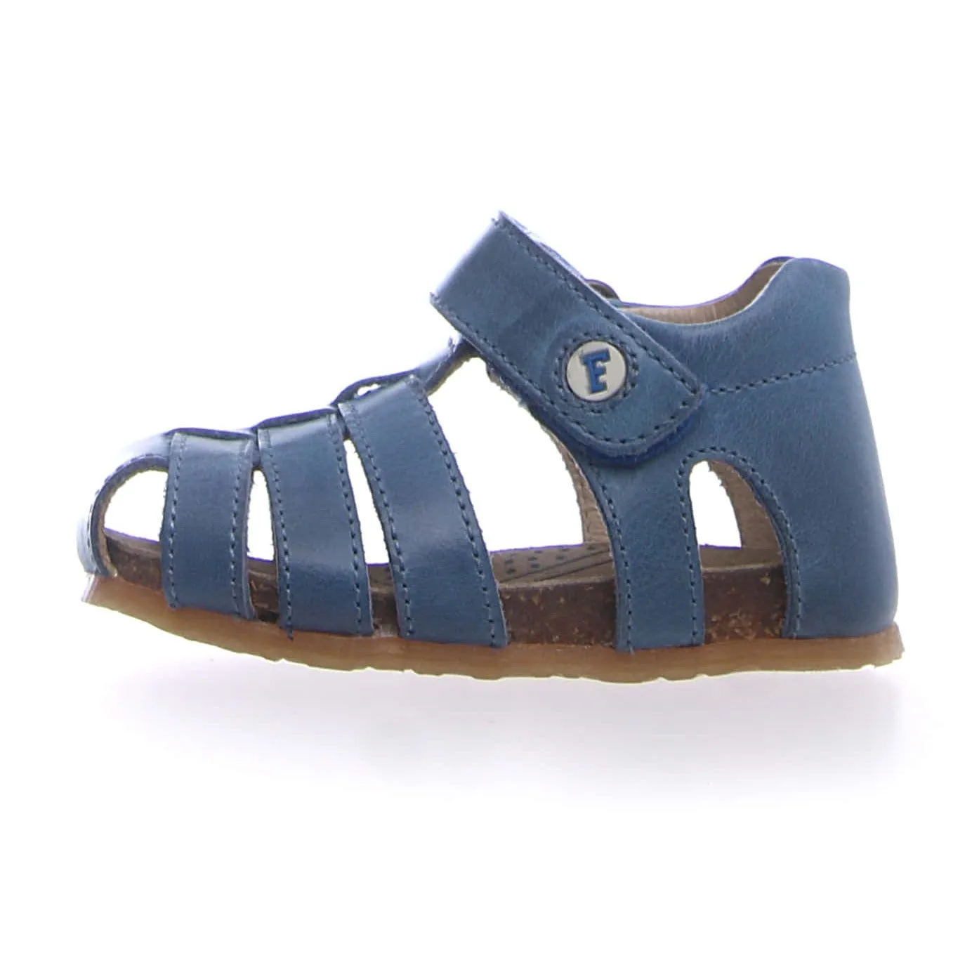 Falcotto Boy's and Girl's Alby Fisherman Sandals - Azure Happy Soles