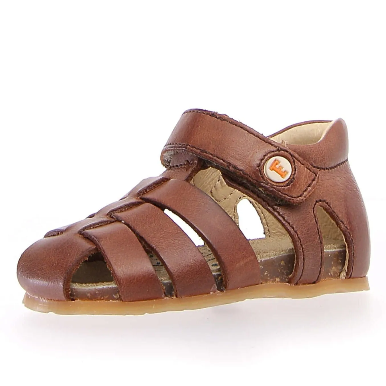 Falcotto Boy's and Girl's Alby Fisherman Sandals - Cuoio Minimal Mood